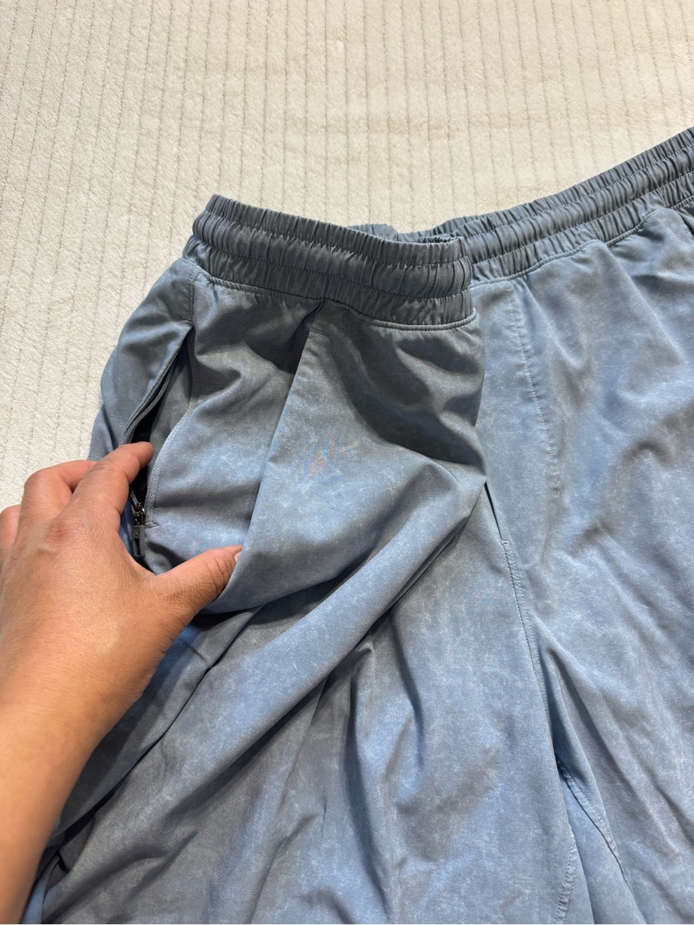 lululemon athletica Men's Athletic Shorts in Slate Blue - Picture 5 of 7